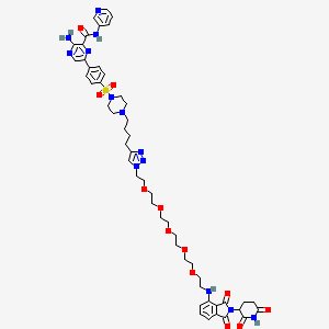 molecular formula C51H63N13O12S B12382002 KPT-6566 