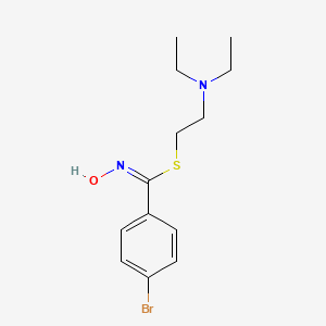 2-(diethylamino)ethyl (1E)-4-bromo-N-hydroxybenzenecarboximidothioate