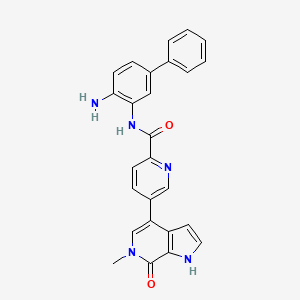 molecular formula C26H21N5O2 B12382287 NB512 