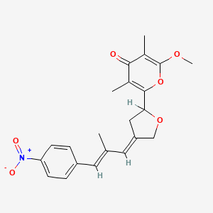 molecular formula C22H23NO6 B1238229 Aureothin 