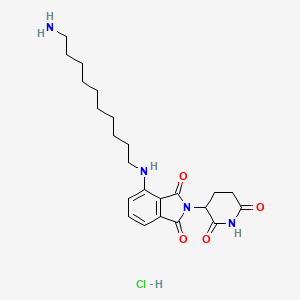 molecular formula C23H33ClN4O4 B12382326 Thalidomide-NH-C10-NH2 hydrochloride 