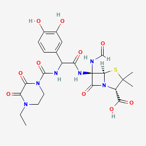 molecular formula C24H28N6O10S B1238235 Foramidocillin 