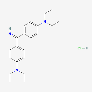 molecular formula C21H29N3.ClH<br>C21H30ClN3 B12382508 C.I. Basic yellow 37 CAS No. 6358-36-7