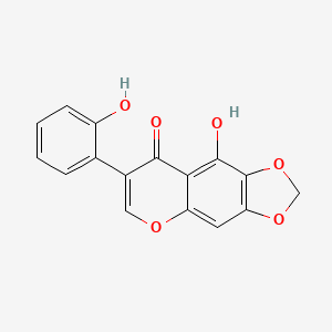 molecular formula C16H10O6 B1238253 Irisone B CAS No. 97359-75-6
