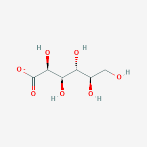 molecular formula C6H11O7- B1238256 D-altronate 