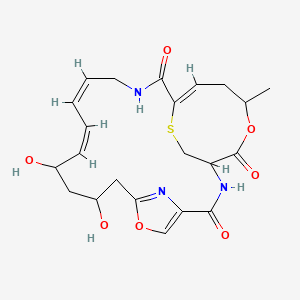 6,23-Dioxa-26-Thia-2,17,27-triazatricyclo[17.5.2.1(4,7)]heptacosa-4,7(27),12,14,19-pentaene-3,8,24-trione, 9,11-dihydroxy-22-methyl-, [1S-(1R*,9R*,11R*,12E,14E,19Z,22S*)]-