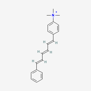 molecular formula C21H24N+ B1238274 Trimethylammonium-diphenylhexatriene CAS No. 71316-28-4
