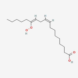 molecular formula C18H32O4 B1238279 (9Z,12Z)-13-hydroperoxyoctadeca-9,12-dienoic acid CAS No. 34444-18-3