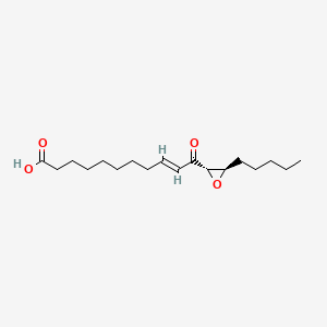 molecular formula C18H30O4 B1238284 12,13-Epoxy-11-oxo-9-octadecenoic acid CAS No. 79741-28-9