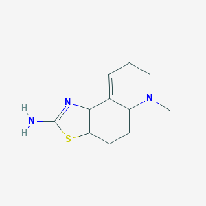 molecular formula C11H15N3S B123829 6-Methyl-4,5,5a,6,7,8-hexahydrothiazolo(4,5-f)quinolin-2-amine CAS No. 153260-23-2