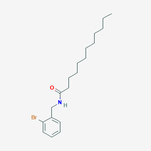 molecular formula C19H30BrNO B012383 DODECANAMIDE, N-(o-BROMOBENZYL)- CAS No. 102107-37-9