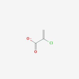 molecular formula C3H2ClO2- B1238316 2-Chloroacrylate 