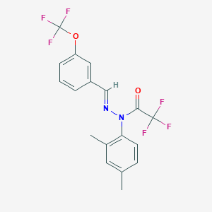molecular formula C18H14F6N2O2 B12383429 CAD031 