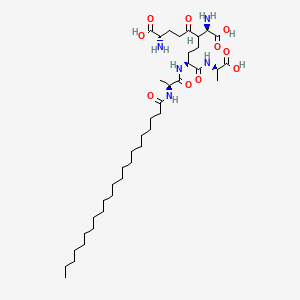 molecular formula C40H73N5O10 B1238349 D-Alanine, N-(1-oxodocosyl)-L-alanyl-D-gamma-glutamyl-L-erythro-alpha,episilon-diaminopimelyl- CAS No. 82876-27-5