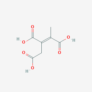 molecular formula C7H8O6 B1238351 (2E)-but-2-ene-1,2,3-tricarboxylic acid 