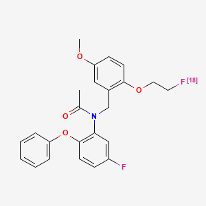 molecular formula C24H23F2NO4 B1238358 N-[[2-(2-(18F)fluoranylethoxy)-5-methoxyphenyl]methyl]-N-(5-fluoro-2-phenoxyphenyl)acetamide CAS No. 505084-42-4