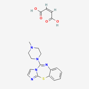 molecular formula C19H21N5O4S B1238362 Pentiapine maleate CAS No. 81382-52-7