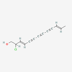 molecular formula C13H11ClO B1238363 2-Chloro-3,11-tridecadiene-5,7,9-triyn-1-ol CAS No. 2060-58-4