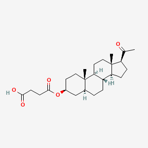 molecular formula C25H38O5 B1238368 5-Alpha-Pregnane-3-Beta-Ol-Hemisuccinate 