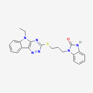 molecular formula C21H20N6OS B1238370 ML117 