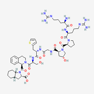 molecular formula C53H77N15O12S B12383828 [Des-Arg10]-HOE I40 