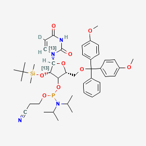 rU Phosphoramidite-13C2,d1