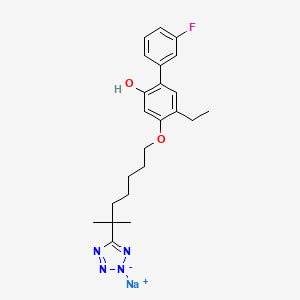 molecular formula C23H28FN4NaO2 B12383934 LY306669 