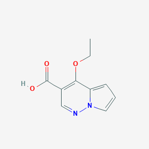 molecular formula C10H10N2O3 B123840 4-Ethoxypyrrolo[1,2-b]pyridazine-3-carboxylic acid CAS No. 156335-40-9