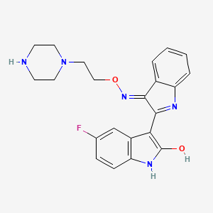 molecular formula C22H22FN5O2 B12384048 PLM-101 