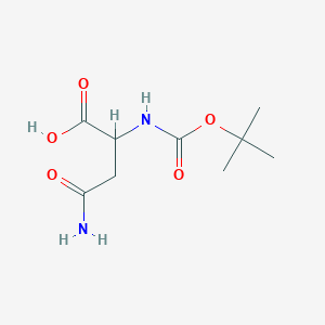 molecular formula C9H16N2O5 B123842 N2-[(tert-butoxy)carbonyl]-L-asparagine CAS No. 142847-17-4