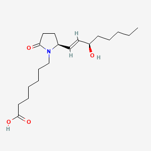 molecular formula C19H33NO4 B1238425 11-Deoxy-8-azaprostaglandin E(1) CAS No. 57740-61-1