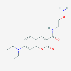 molecular formula C16H21N3O4 B12384342 N-(2-Aminooxyethyl)-7-DCCAm 