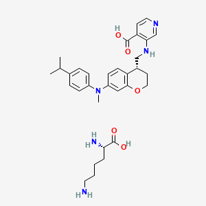 molecular formula C32H43N5O5 B12384449 Zavondemstat L-lysine 