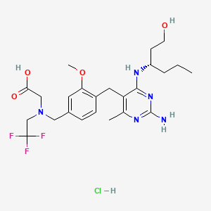 molecular formula C24H35ClF3N5O4 B12384599 Guretolimod hydrochloride 