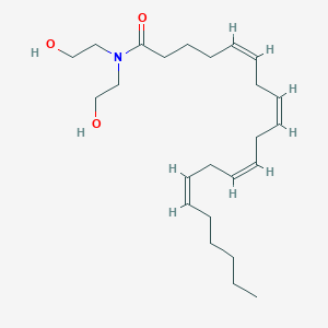molecular formula C24H41NO3 B1238468 N,N-(2,2-dihydroxy-ethyl) arachidonoyl amine 