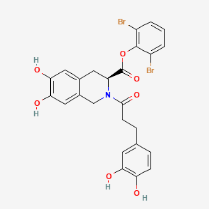 molecular formula C25H21Br2NO7 B12385045 PAN endonuclease-IN-2 