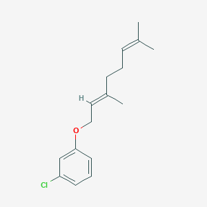 molecular formula C16H21ClO B1238505 Geraniol 3-chlorophenyl ether CAS No. 76265-73-1