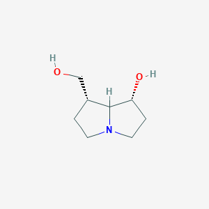 molecular formula C8H15NO2 B1238508 Mikanecine 