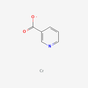 molecular formula C6H4CrNO2- B1238509 chromium;pyridine-3-carboxylate 