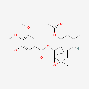 molecular formula C27H38O8 B1238512 Involucrin CAS No. 60108-77-2