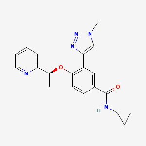 molecular formula C20H21N5O2 B12385169 GSK737 