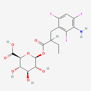 molecular formula C17H20I3NO8 B1238527 Iopanoate glucuronide CAS No. 58051-18-6