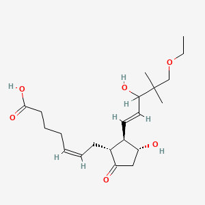 (Z)-7-[(1R,2R,3R)-2-[(E)-5-ethoxy-3-hydroxy-4,4-dimethylpent-1-enyl]-3-hydroxy-5-oxocyclopentyl]hept-5-enoic acid