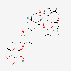 molecular formula C45H70O14 B12385298 Marsdenoside A 
