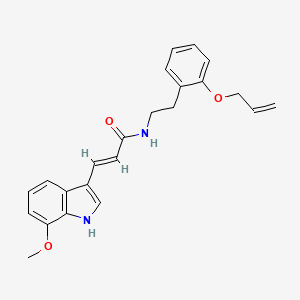 molecular formula C23H24N2O3 B12385353 JI130 