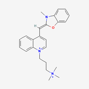 molecular formula C24H29N3O+2 B1238543 Yo-Pro-1(2+) 