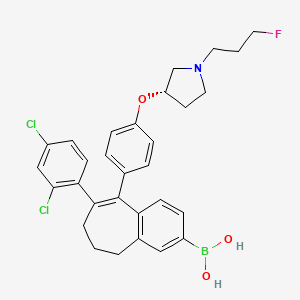 molecular formula C30H31BCl2FNO3 B12385442 Estrogen receptor modulator 7 