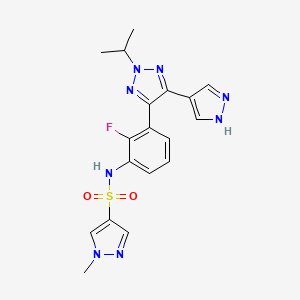 molecular formula C18H19FN8O2S B12385465 Raf inhibitor 3 
