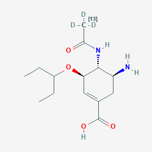 Oseltamivir acid-13C,d3