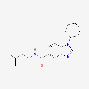 1-cyclohexyl-N-(3-methylbutyl)-5-benzimidazolecarboxamide
